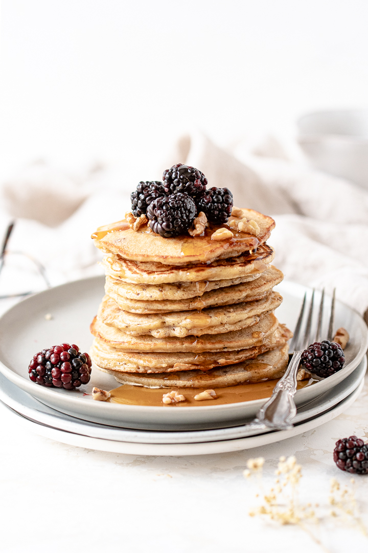 Homemade Walnut & Brown Butter Pancakes - Simply Unbeetable